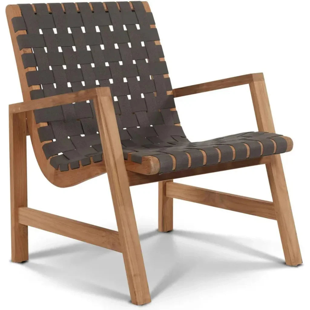 Aero Teak Outdoor Woven Chat Armchair - LOOMLAN - HiTeak - Outdoor Accent Chairs