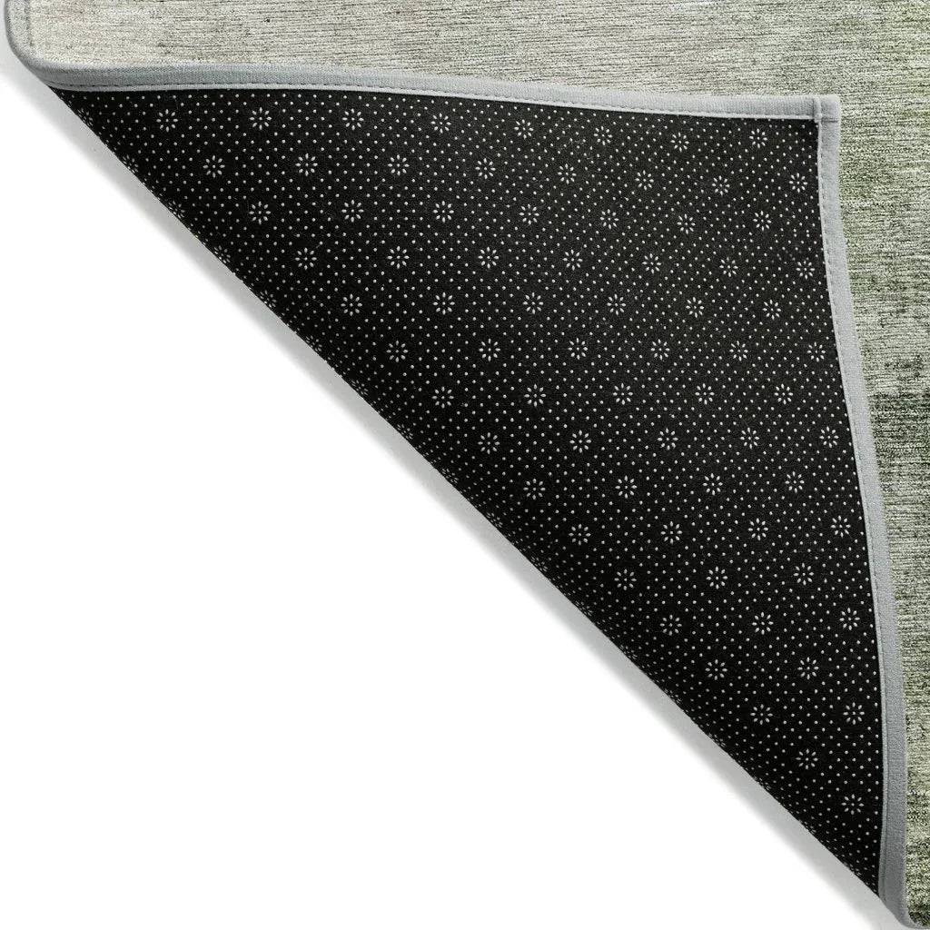 LOOMLAN Rugs Agatha Green Washable Indoor-Outdoor Rug