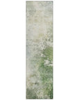 LOOMLAN Rugs Agatha Green Washable Indoor-Outdoor Rug