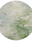 LOOMLAN Rugs Agatha Green Washable Indoor-Outdoor Rug