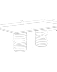 Alanya Concrete Outdoor Dining Table - LOOMLAN - SUNPAN - Outdoor Dining Tables