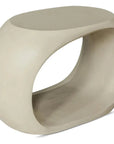 Albers Concrete Off - White Outdoor Stool - LOOMLAN - Garden Stools