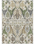 LOOMLAN Rugs Alfreda Ivory Washable Indoor-Outdoor Rug