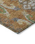 LOOMLAN Rugs Alfreda Orange Washable Indoor-Outdoor Rug