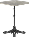 Alfresco Metal Gray Square Dining Table - LOOMLAN - Zuo Modern - Outdoor Dining Tables
