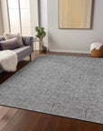 LOOMLAN Rugs Alina Gray Washable Indoor-Outdoor Rug
