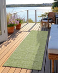 LOOMLAN Rugs Alina Green Washable Indoor-Outdoor Rug