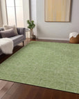 LOOMLAN Rugs Alina Green Washable Indoor-Outdoor Rug