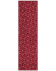 LOOMLAN Rugs Alina Red Washable Indoor-Outdoor Rug