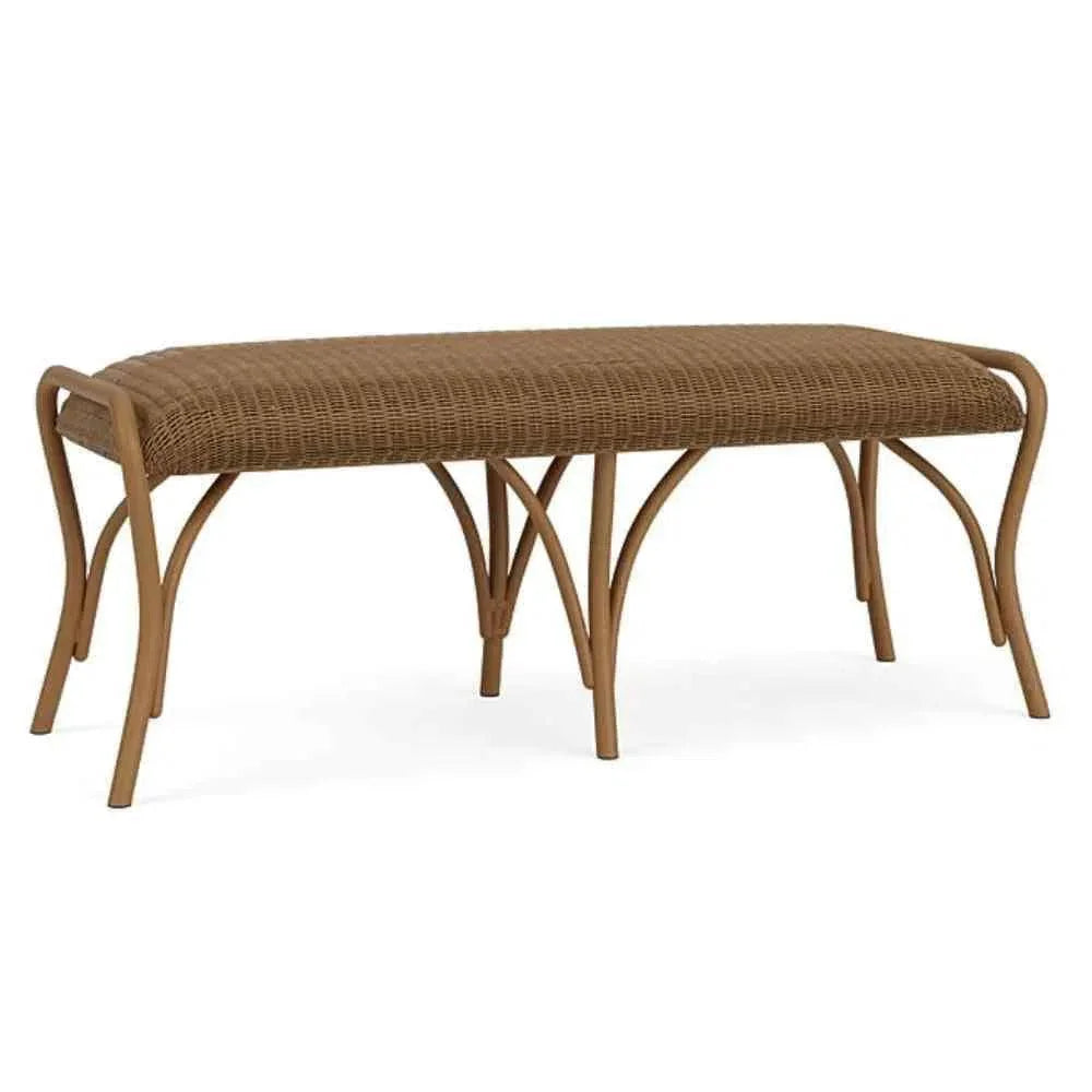 All Seasons 5 Pc Lounge Chairs Settee Ottoman Set - LOOMLAN - Lloyd Flanders - Outdoor Lounge Sets
