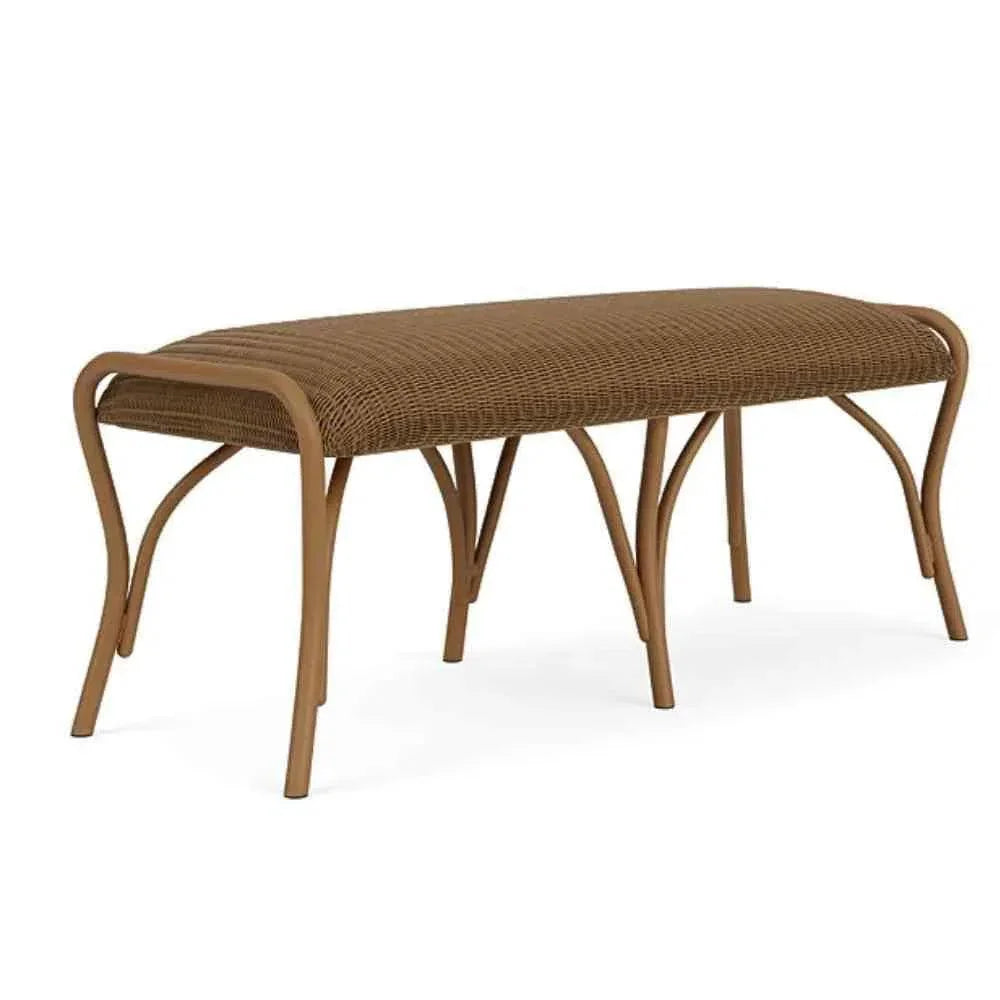 All Seasons 5 Pc Lounge Chairs Settee Ottoman Set - LOOMLAN - Lloyd Flanders - Outdoor Lounge Sets