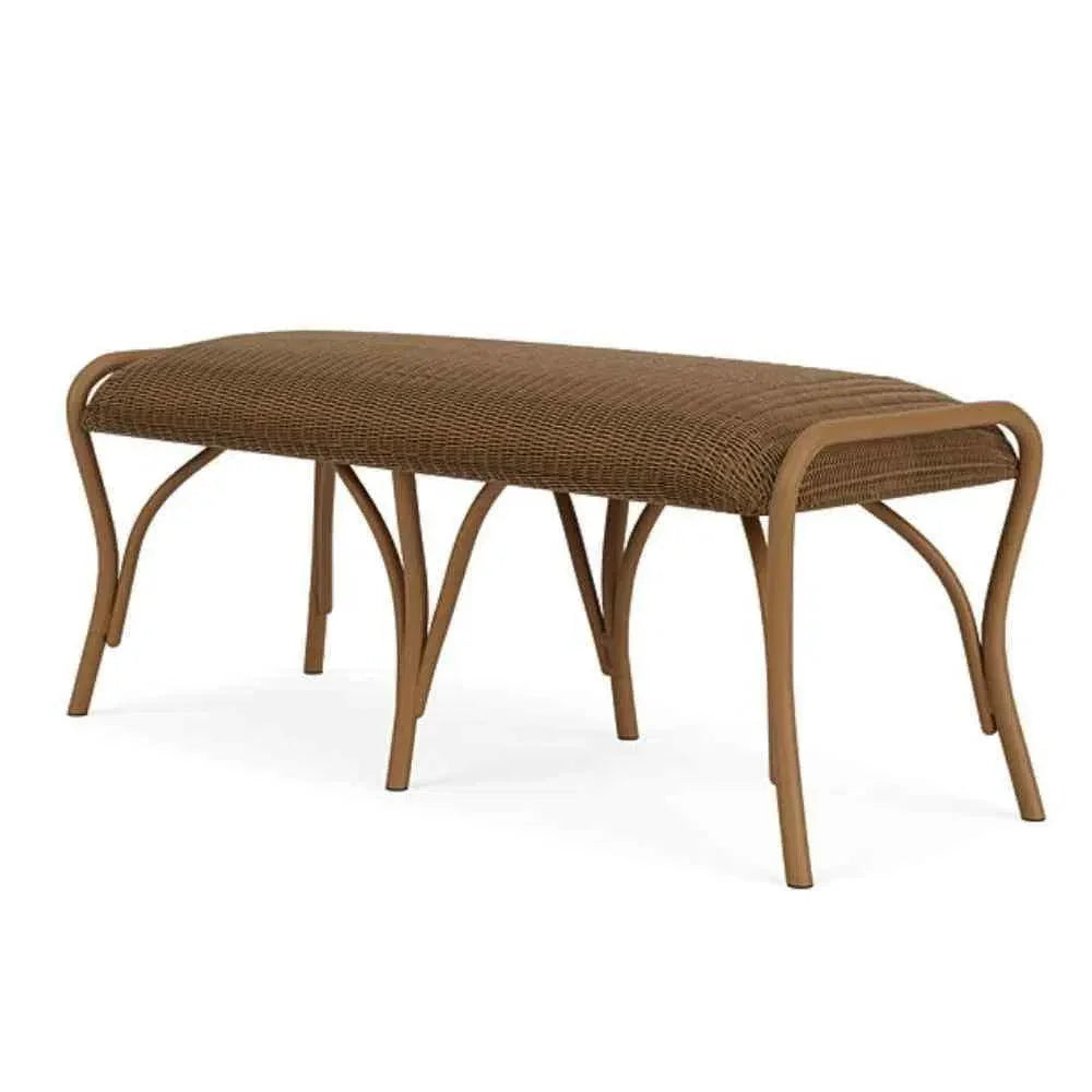 All Seasons 5 Pc Lounge Chairs Settee Ottoman Set - LOOMLAN - Lloyd Flanders - Outdoor Lounge Sets