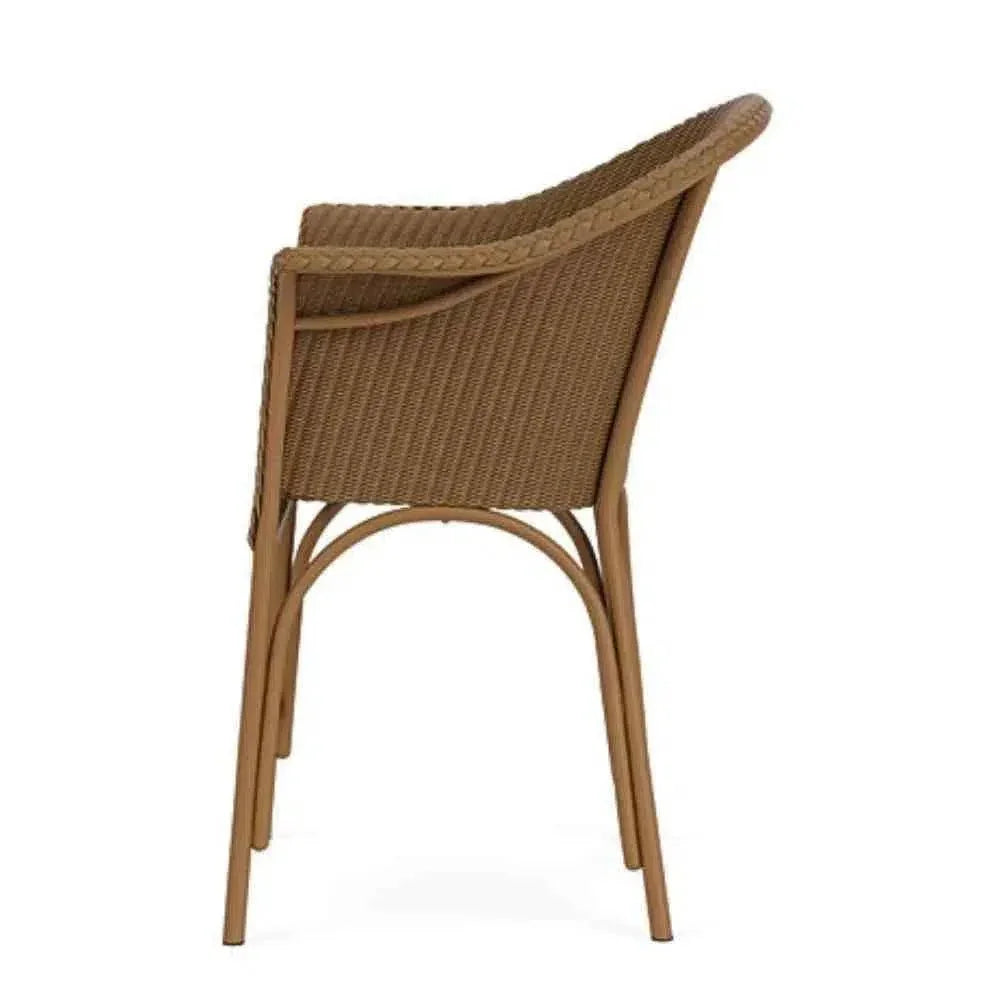 All Seasons Balcony Stool Padded Seat Wicker Outdoor - LOOMLAN - Lloyd Flanders - Outdoor Accent Chairs