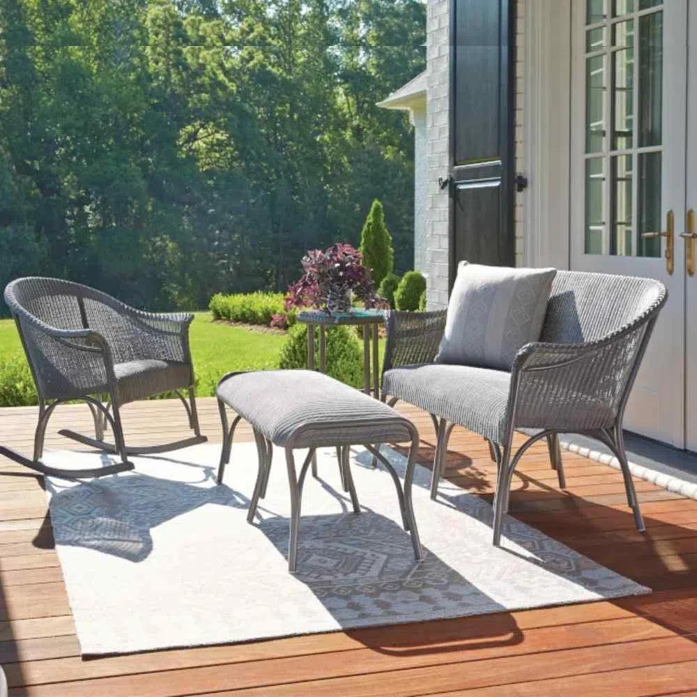 All Seasons Patio Dining Armchair Padded Seat - LOOMLAN - Lloyd Flanders - Outdoor Dining Chairs