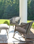 All Seasons Patio High Back Porch Rocker Padded Seat - LOOMLAN - Lloyd Flanders - Outdoor Lounge Chairs