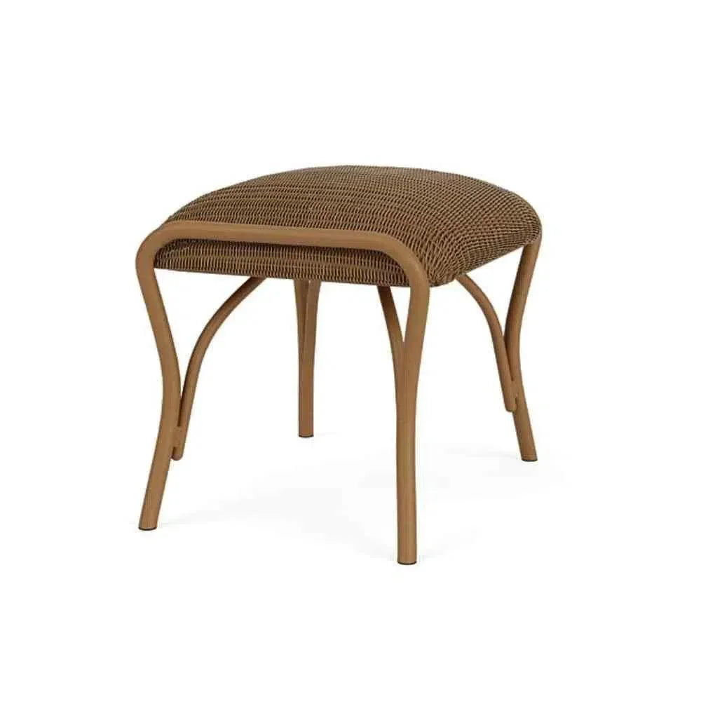 All Seasons Patio Ottoman Bench Padded Seat Outdoor - LOOMLAN - Lloyd Flanders - Outdoor Ottomans