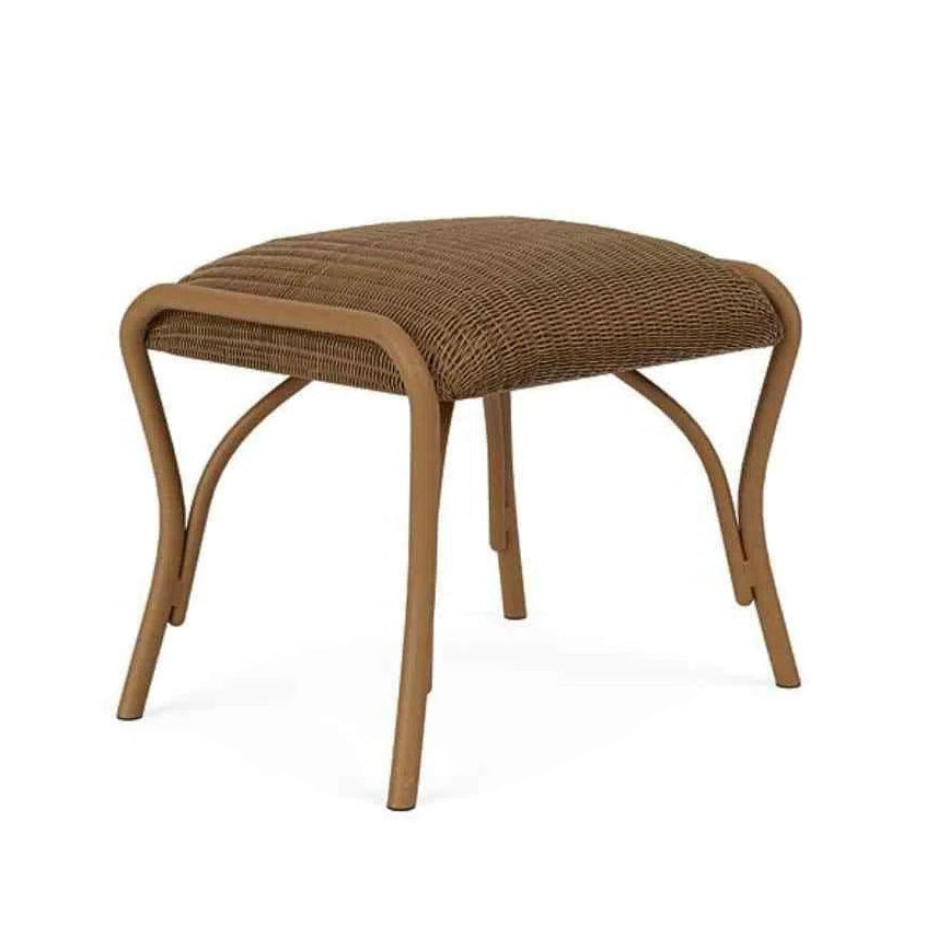 Lloyd Flanders All Seasons Patio Ottoman Bench Padded Seat Outdoor