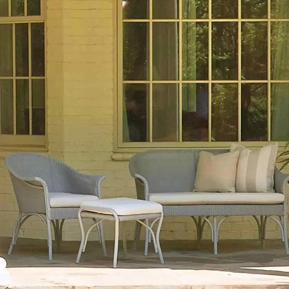 All Seasons Settee Sunbrella Cushion Wicker Outdoor - LOOMLAN - Lloyd Flanders - Outdoor Sofas & Loveseats