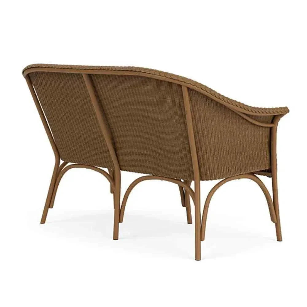 All Seasons Settee Sunbrella Cushion Wicker Outdoor - LOOMLAN - Lloyd Flanders - Outdoor Sofas &amp; Loveseats