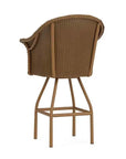 All Seasons Swivel Bar Stool Padded Seat Wicker Outdoor - LOOMLAN - Lloyd Flanders - Outdoor Bar Stools