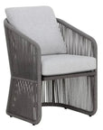 Allariz Fabric Outdoor Dining Armchair - LOOMLAN - SUNPAN - Outdoor Dining Chairs
