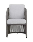 Allariz Fabric Outdoor Dining Armchair - LOOMLAN - SUNPAN - Outdoor Dining Chairs