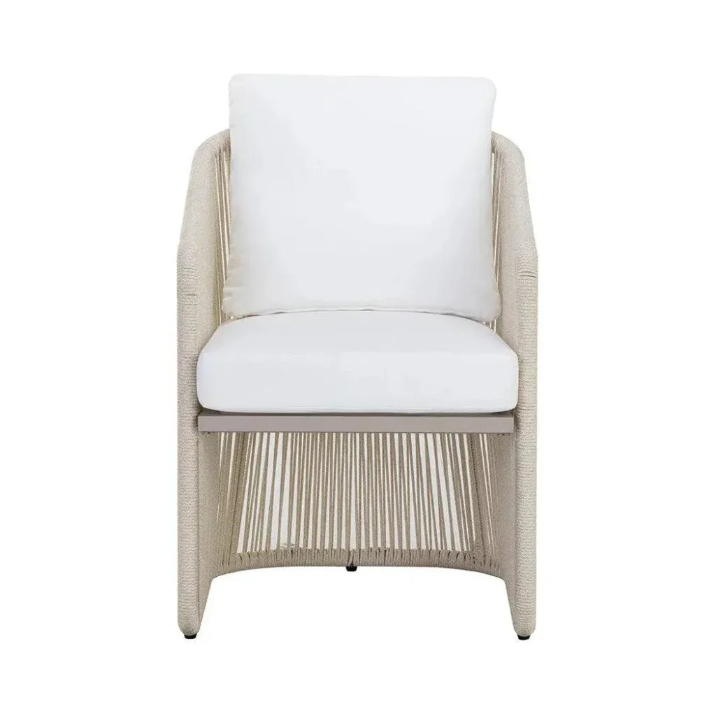 Allariz Fabric Outdoor Dining Armchair - LOOMLAN - SUNPAN - Outdoor Dining Chairs