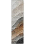 LOOMLAN Rugs Alora Brown Washable Indoor-Outdoor Rug