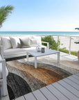 LOOMLAN Rugs Alora Brown Washable Indoor-Outdoor Rug