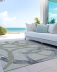 LOOMLAN Rugs Aloura Beige Washable Indoor-Outdoor Rug