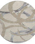 LOOMLAN Rugs Aloura Beige Washable Indoor-Outdoor Rug