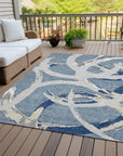 LOOMLAN Rugs Aloura Denim Washable Indoor-Outdoor Rug