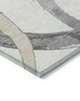 LOOMLAN Rugs Aloura Ivory Washable Indoor-Outdoor Rug