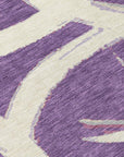 LOOMLAN Rugs Aloura Purple Washable Indoor-Outdoor Rug