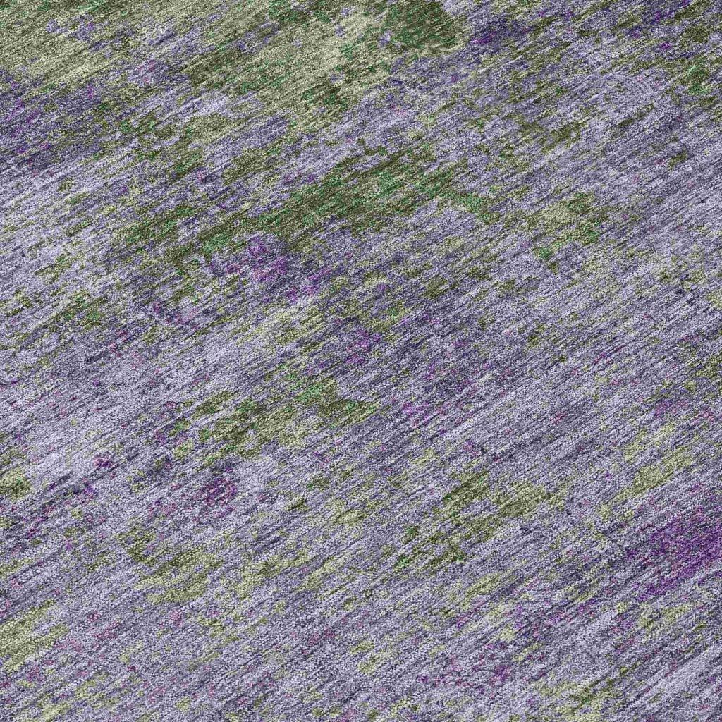 LOOMLAN Rugs Althea Purple Washable Indoor-Outdoor Rug