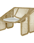 Amalfi Aluminum Framed Patio Chair - LOOMLAN - Artesia - Outdoor Accent Chairs
