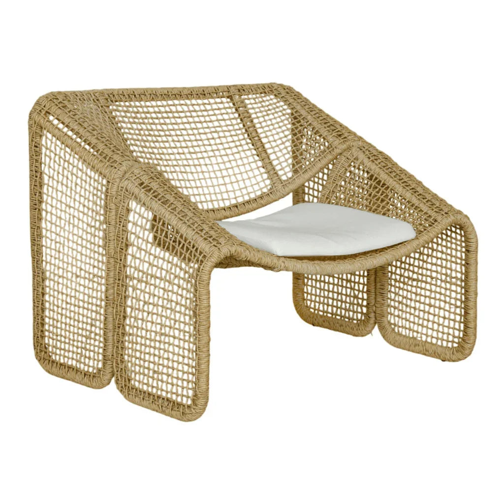 Amalfi Aluminum Framed Patio Chair - LOOMLAN - Artesia - Outdoor Accent Chairs