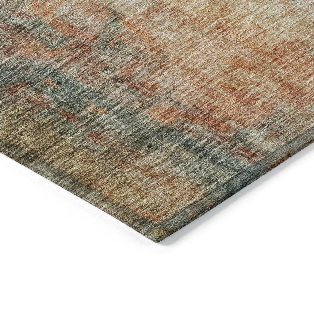 LOOMLAN Rugs Amalina Brown Washable Indoor-Outdoor Rug