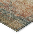 LOOMLAN Rugs Amalina Brown Washable Indoor-Outdoor Rug