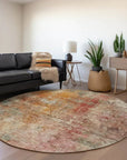 LOOMLAN Rugs Amalina Brown Washable Indoor-Outdoor Rug