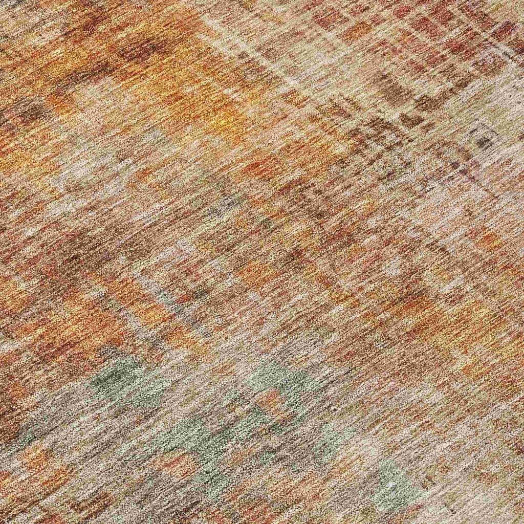 LOOMLAN Rugs Amalina Brown Washable Indoor-Outdoor Rug