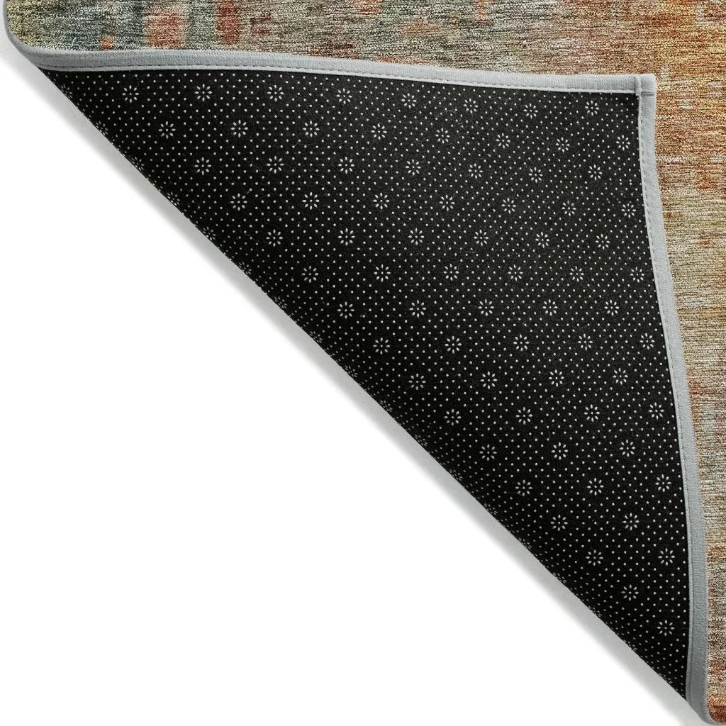 LOOMLAN Rugs Amalina Brown Washable Indoor-Outdoor Rug