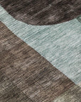 LOOMLAN Rugs Amara Brown Washable Indoor-Outdoor Rug