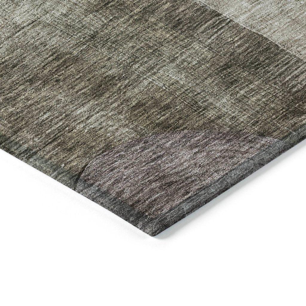 LOOMLAN Rugs Amara Brown Washable Indoor-Outdoor Rug