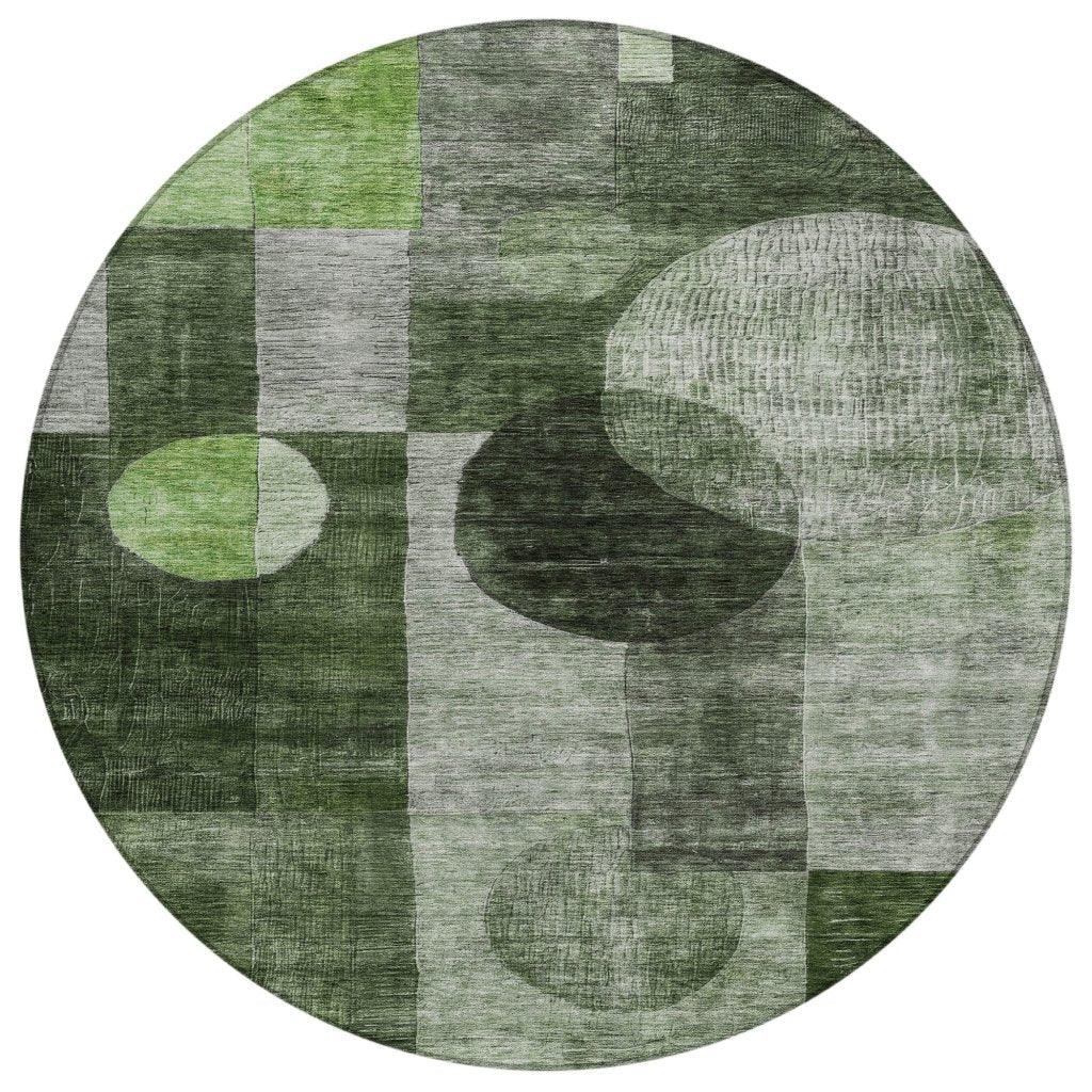 LOOMLAN Rugs Amara Fern Washable Indoor-Outdoor Rug