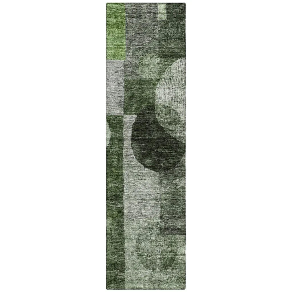LOOMLAN Rugs Amara Fern Washable Indoor-Outdoor Rug