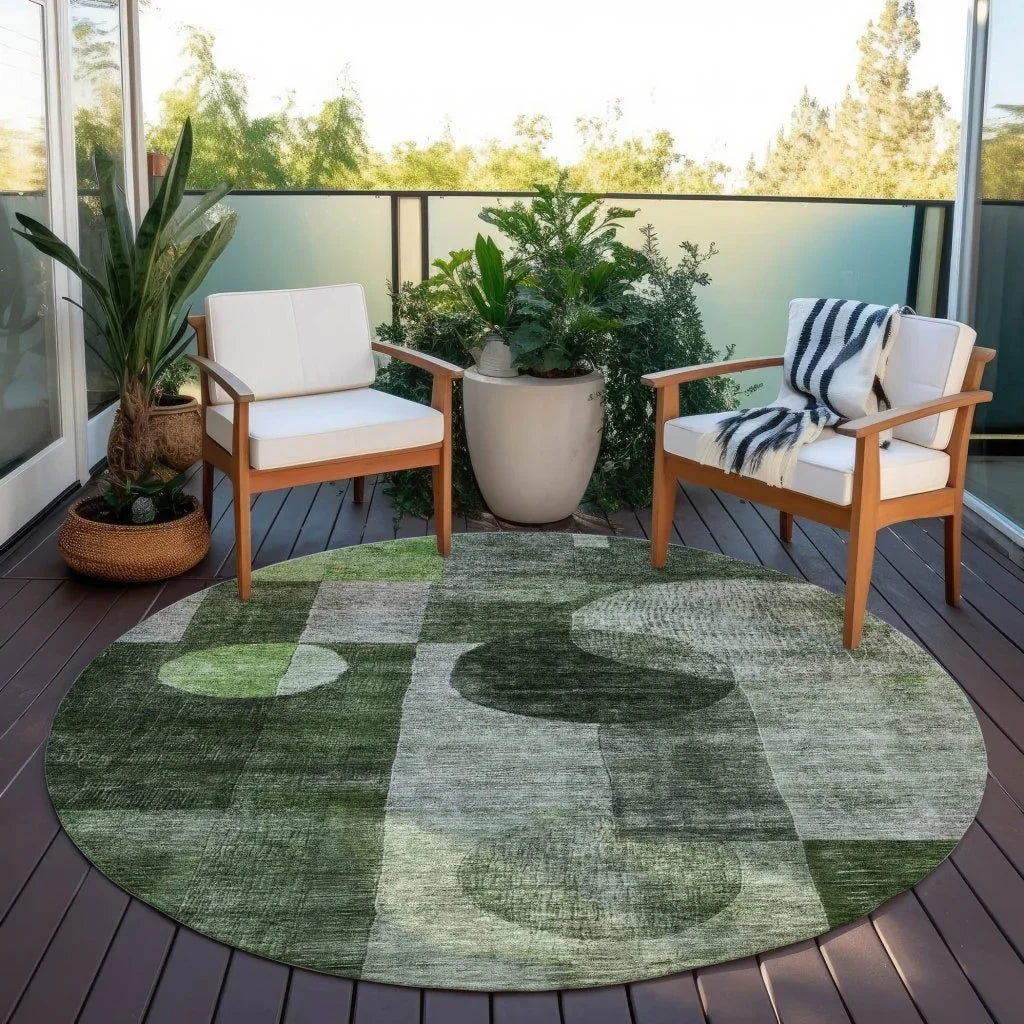 LOOMLAN Rugs Amara Fern Washable Indoor-Outdoor Rug