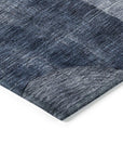 LOOMLAN Rugs Amara Navy Washable Indoor-Outdoor Rug