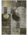 LOOMLAN Rugs Amara Taupe Washable Indoor-Outdoor Rug