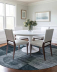 LOOMLAN Rugs Amara Teal Washable Indoor-Outdoor Rug